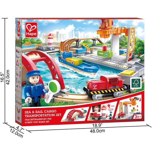 Игрушечная железная дорога Hape Грузоперевозки (E3790) - Pampik - 9