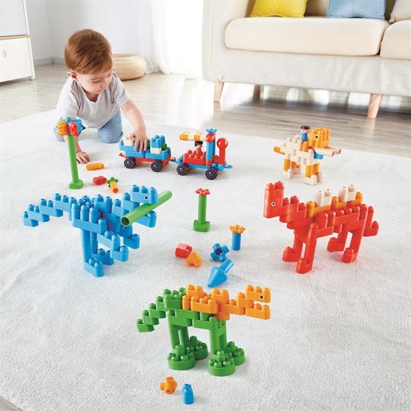 Конструктор PolyM Рай для динозаврів 200 деталей (760009) - Pampik