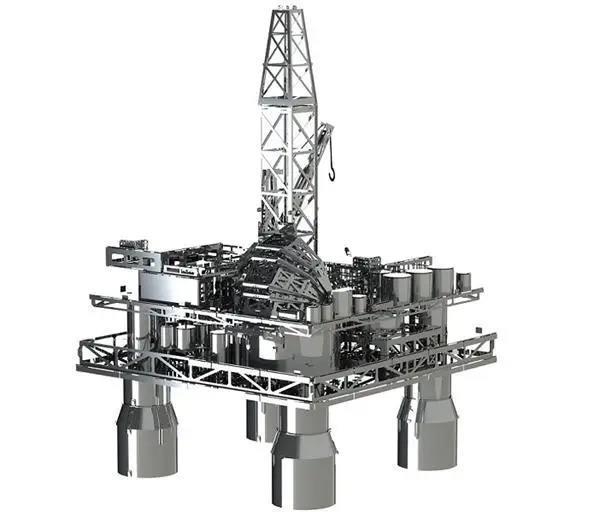 Колекційна модель-конструктор Metal Time Treasure Finder Нафтова платформа, механічна (MT008) - Pampik - 2