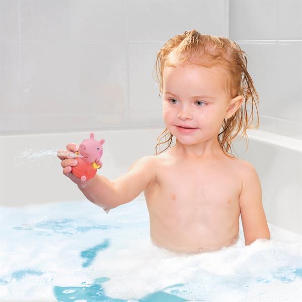 Набір іграшок-бризкалок для ванної Toomies Свинка Пеппа 3 шт. Тато (E73105-T) - Pampik - 2