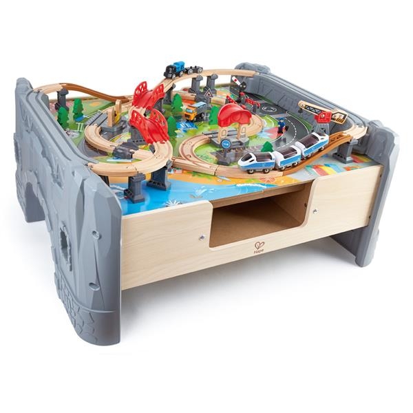 Іграшкова залізниця Hape зі столом 70 ел. (E3766) - Pampik - 2
