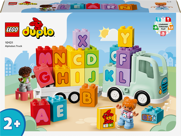 Конструктор LEGO DUPLO Town Вантажівка з абеткою 36 деталей (10421) - Pampik