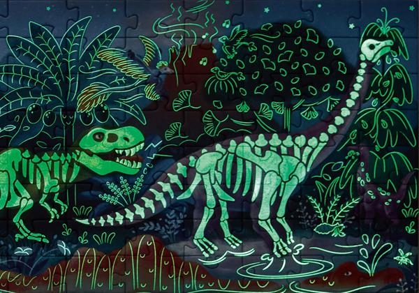 Пазл-панорама Hape Динозавры светятся 150 см, 200 эл. (E1632) - Pampik - 9