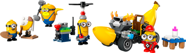 Конструктор LEGO Despicable Me 4 Посіпаки й банановий автомобіль 136 деталей (75580) - Pampik - 4