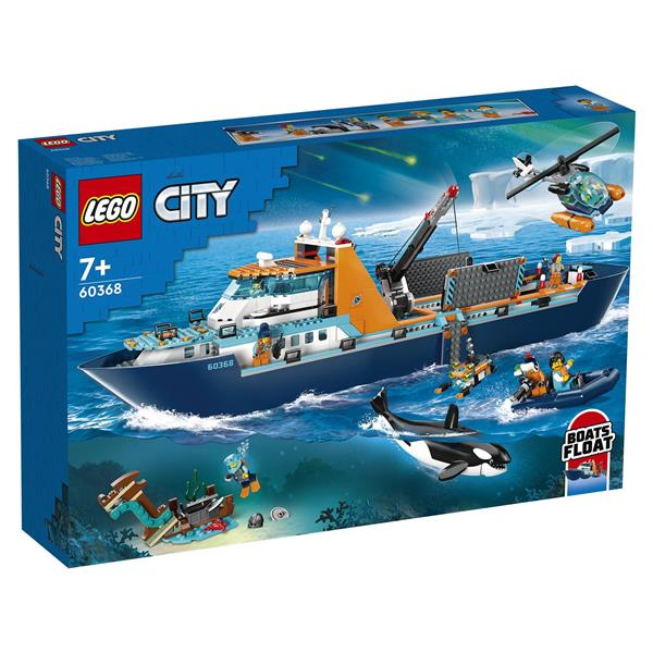 Конструктор LEGO City Exploration Арктичний дослідницький корабель 815 деталей (60368) - Pampik
