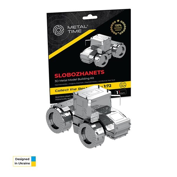 Колекційна модель-конструктор Metal Time Tractor Slobozhanets Трактор ХТЗ (MT074) - Pampik