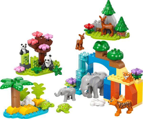 Конструктор LEGO DUPLO Town Сімейства диких тварин 3-в-1, 92 деталі (10446) - Pampik - 4