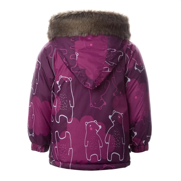 Куртка зимова Huppa Virgo, р.86, бордовий з принтом (17210030-03334-086) - Pampik - 2