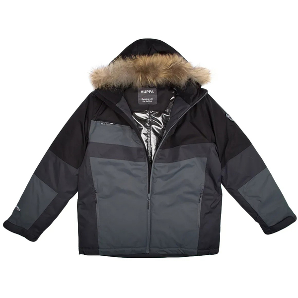 Куртка лыжная Huppa Niklas, р.XS, черный с серым (18368030-00109-0XS) - Pampik - 4