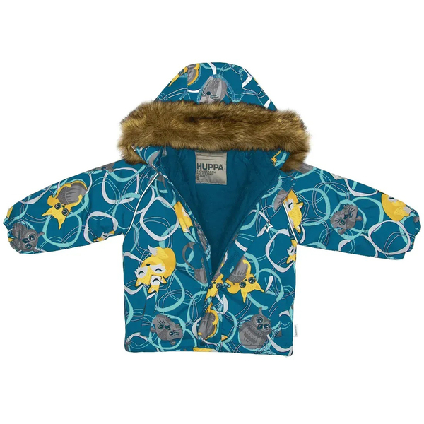 Куртка зимняя Huppa Vesa 1, р.86, бирюзовый с принтом (18570120-23266-086) - Pampik - 4