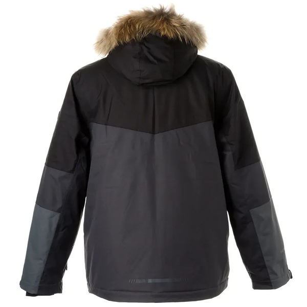 Куртка лыжная Huppa Niklas, р.S, черный с серым (18368030-00109-00S) - Pampik - 2