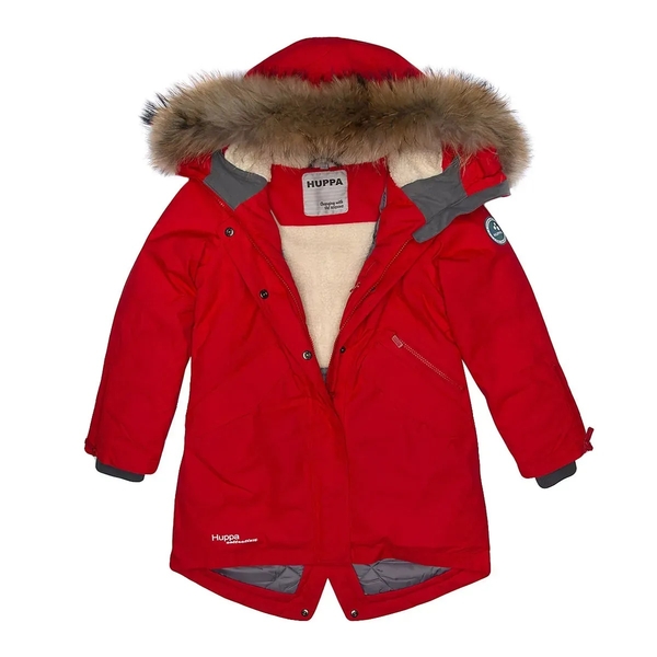 Пальто зимнее Huppa Vivian 1, р.122, красный (12490120-70004-122) - Pampik - 6