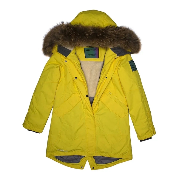 Пальто зимове Huppa Vivian 1, р.3XL, жовтий (12498120-70002-3XL) - Pampik - 4