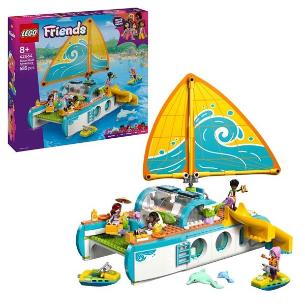 Конструктор LEGO Friends Пригоди на туристичному човні 685 детали (42664) - Pampik