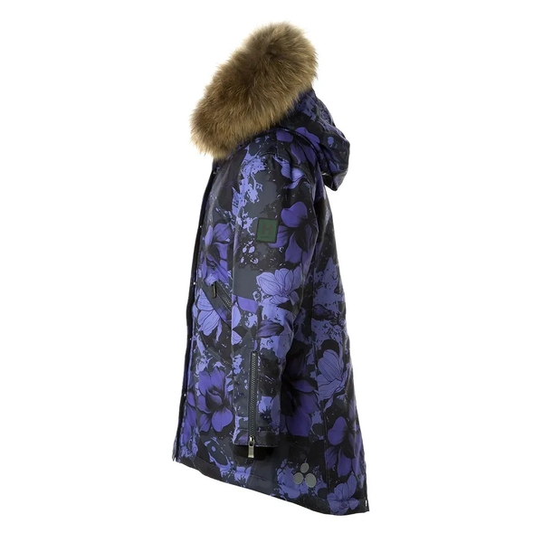 Пальто зимнее Huppa Vivian 1, р.122, фиолетовый с узором (12490120-34483-122) - Pampik - 3
