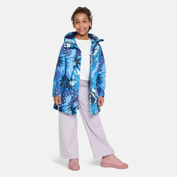 Пальто демисезонное Huppa Suule 1, р.128, темно-синий с принтом (12690104-34086-128) - Pampik - 4