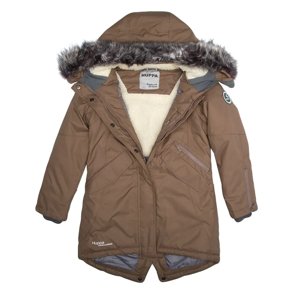 Пальто зимнее Huppa Vivian, р.122, бежевый (12490020-70031-122) - Pampik - 4