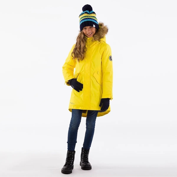 Пальто зимнее Huppa Vivian, р.116, желтый (12490020-70002-116) - Pampik - 5