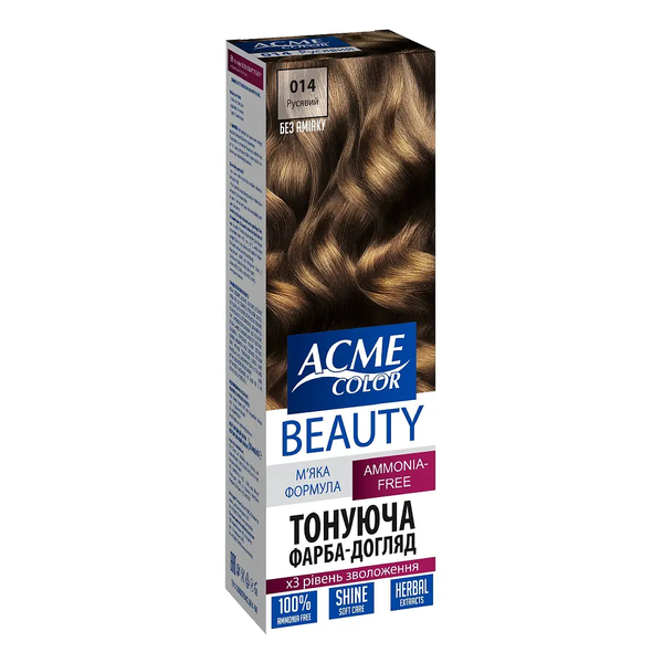 Гель-краска для волос Acme Color Beauty оттенок 14, русый, 69 г - Pampik