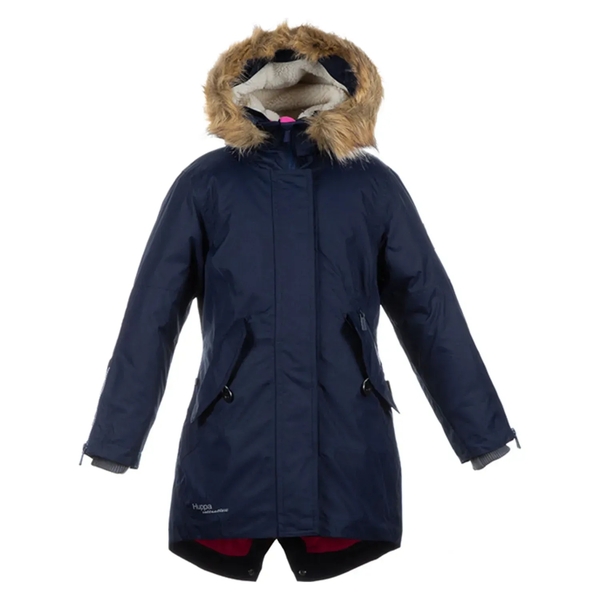 Пальто зимнее Huppa Vivian, р.146, темно-синий (12490020-00086-146) - Pampik