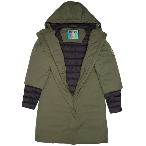 Пальто демісезонне Huppa Almira, р.3XL, хакі (12338017-10057-3XL) - Pampik - 4