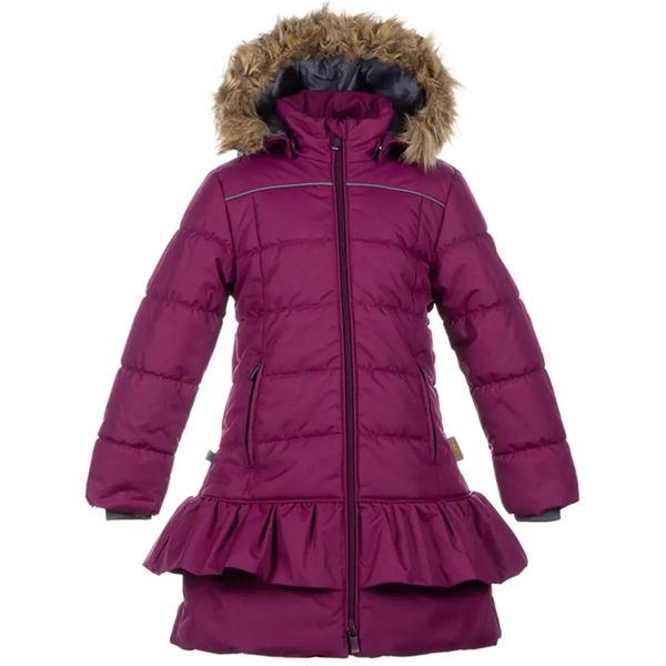 Пальто зимнее Huppa Whitney, р.134, бордовый (12460030-80034-134) - Pampik