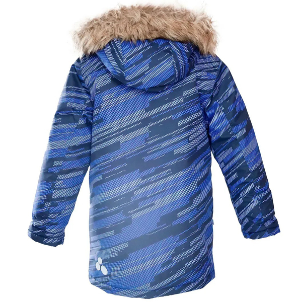 Куртка-парка зимова Huppa Roman 2, р.128, синій з принтом (12380230-32186-122) - Pampik - 2