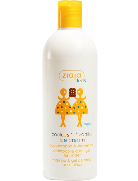 Дитячий шампунь та гель для душу Ziaja Ванільне морозиво та печиво, 400 мл - Pampik