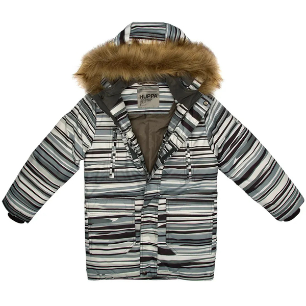 Куртка-парка зимняя Huppa Roman, р.116, серый с принтом (12380030-22048-116) - Pampik - 4