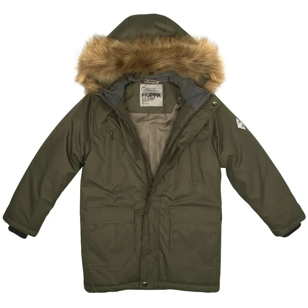 Куртка-парка зимова Huppa Roman, р.170, хакі (12380030-10057-170) - Pampik - 4