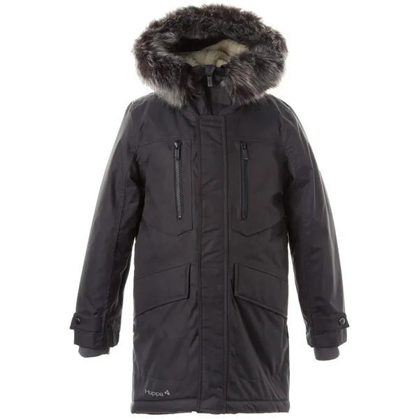 Пальто зимове Huppa David, р.122, темно-сірий (12270020-00018-122) - Pampik