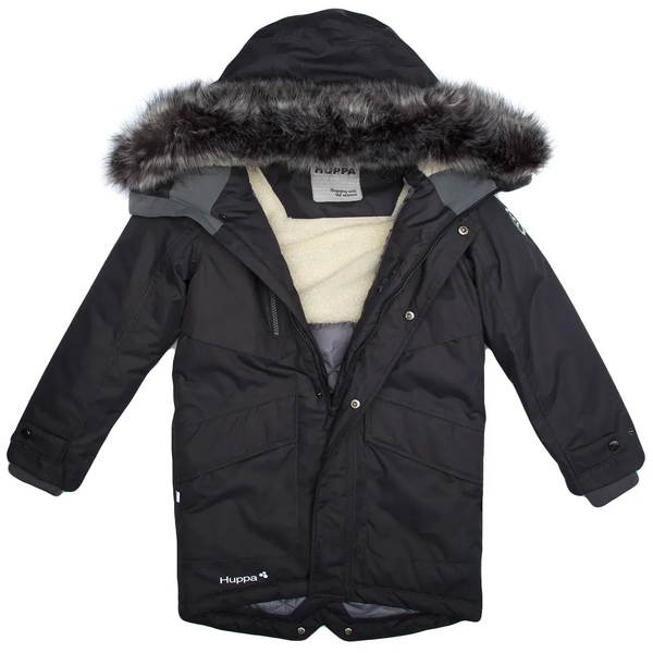 Пальто зимове Huppa David, р.122, темно-сірий (12270020-00018-122) - Pampik - 4