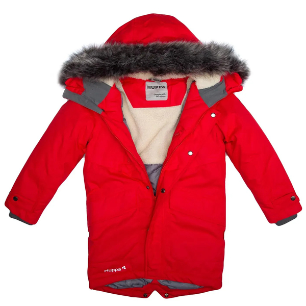 Пальто зимнее Huppa David, р.134, красный (12270020-70004-134) - Pampik - 4