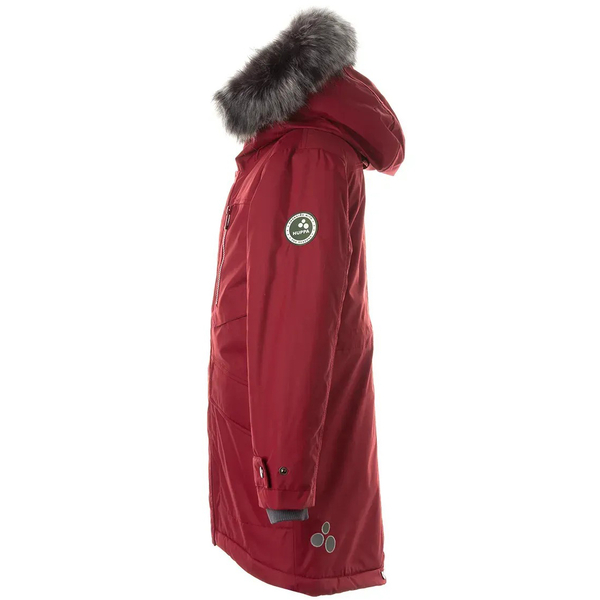 Пальто зимове Huppa David, р.128, темно-червоний (12270020-10084-128) - Pampik - 3