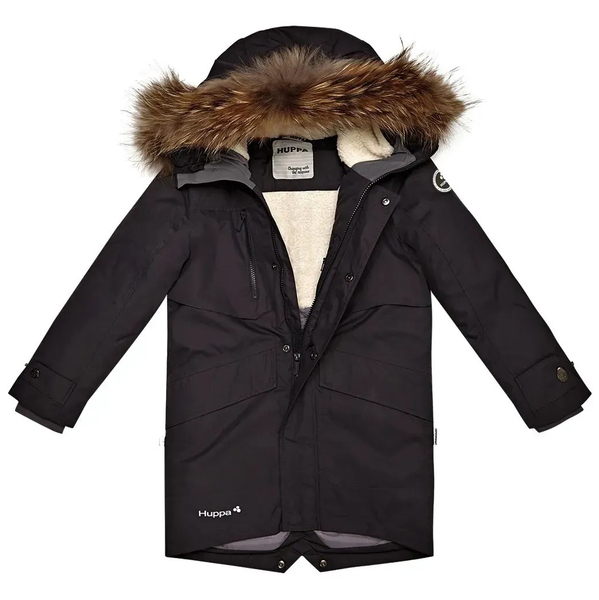 Пальто зимове Huppa David 1, р.134, чорний (12270120-00009-134) - Pampik - 4