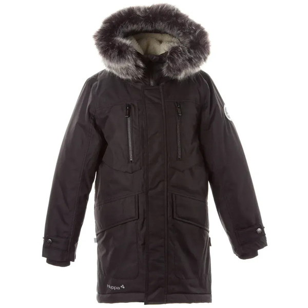 Пальто зимнее Huppa David, р.122, черный (12270020-00009-122) - Pampik