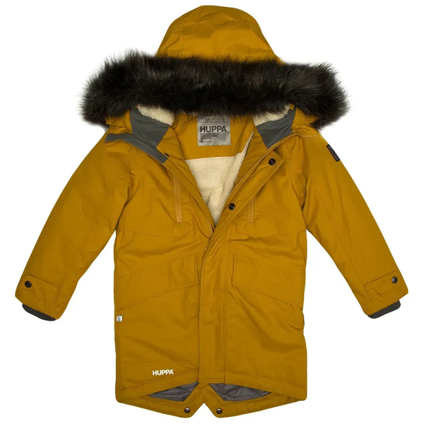 Пальто зимнее Huppa David, р.164, горчичный (12270020-10092-164) - Pampik - 4