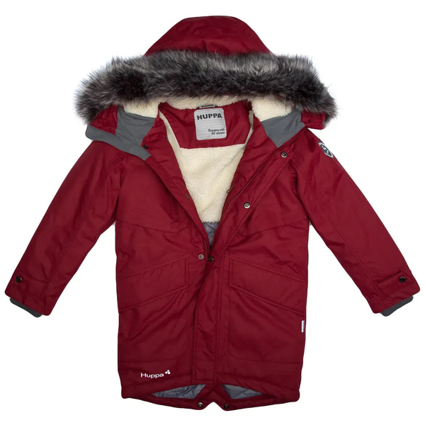 Пальто зимнее Huppa David, р.116, темно-красный (12270020-10084-116) - Pampik - 4