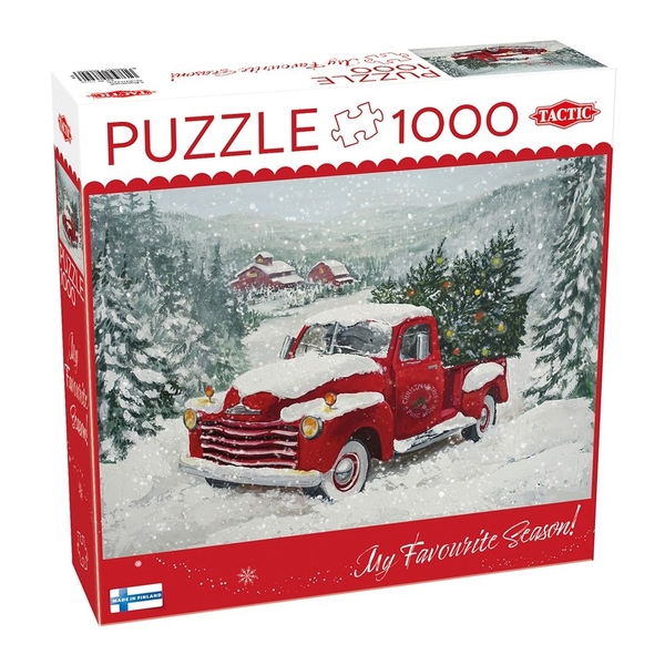 Пазл Tactic Вантажівка з ялинками, 1000 елементів (59220) - Pampik