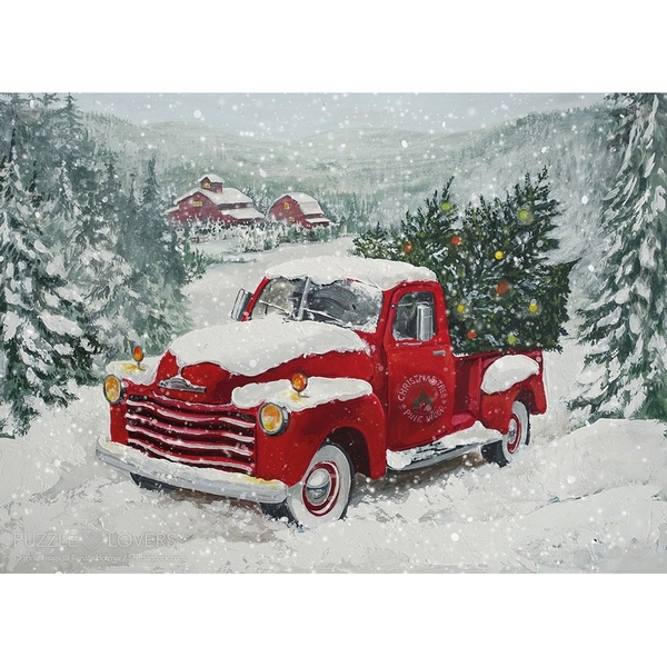 Пазл Tactic Вантажівка з ялинками, 1000 елементів (59220) - Pampik - 2