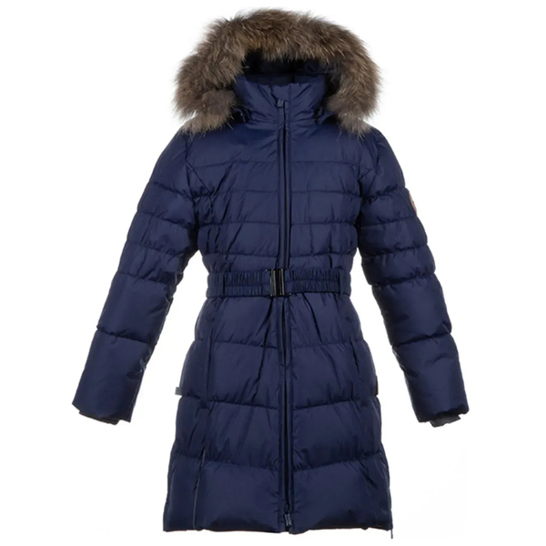 Пальто-пуховик Huppa Yasmine, р.152, темно-синий (12020055-70086-152) - Pampik