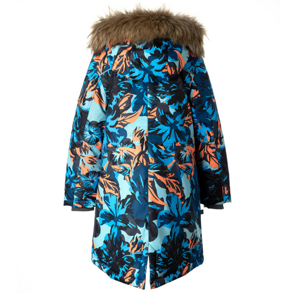 Куртка-парка зимова Huppa Mona 2, р.122, бірюзово-зелений з принтом (12200230-44266-122) - Pampik - 2