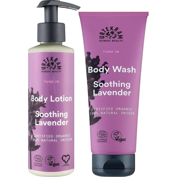 Подарочный набор Urtekram Успокаивающая лаванда: гель для душа 200 мл + лосьон для тела 245 мл - Pampik - 3