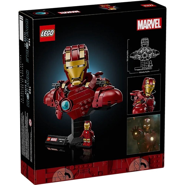 Конструктор LEGO Super Heroes Marvel Бюст Залізної Людини MK4, 436 деталей (76327) - Pampik - 6