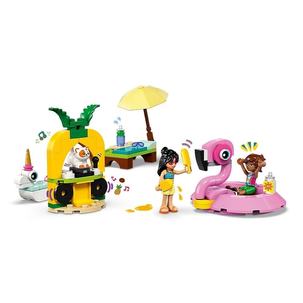 Конструктор LEGO Friends Вечеринка единорога и фламинго у бассейна, 99 деталей (42658) - Pampik - 3