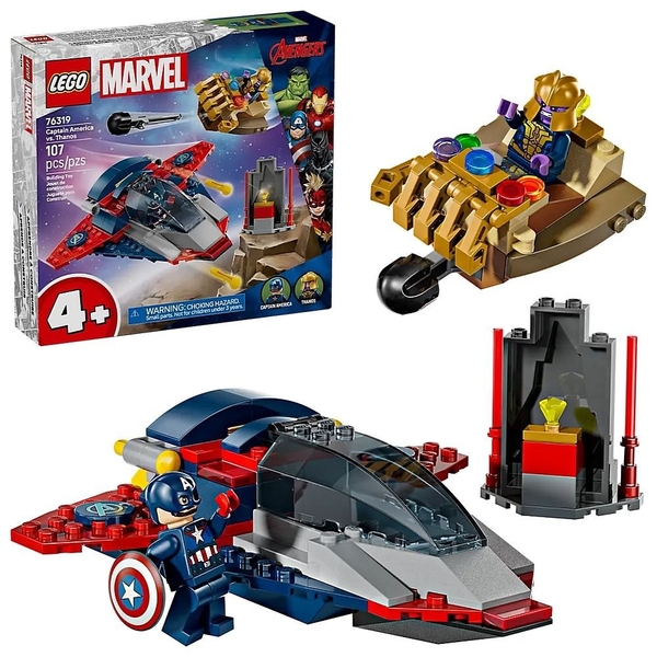 Конструктор LEGO Super Heroes Marvel Капітан Америка проти Таноса, 107 деталей (76319) - Pampik - 3