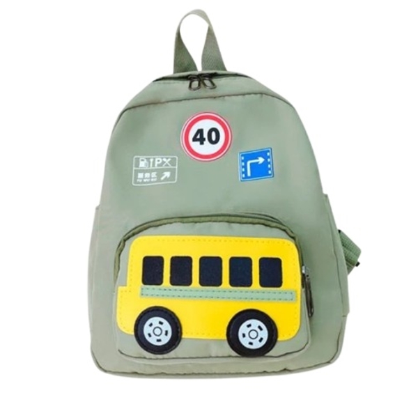 Дитячий рюкзак Evo-Kids Small Bus Green, зелений (2418-7 Green Bus) - Pampik