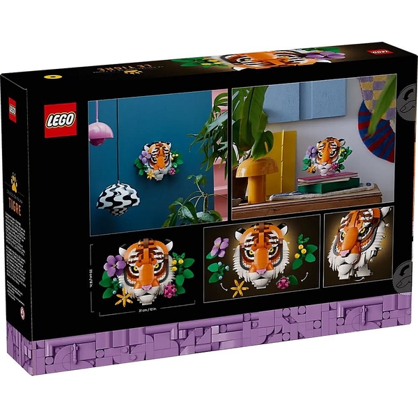 Конструктор LEGO Art Колекція фауни. Тигр, 744 деталі (31217) - Pampik - 6