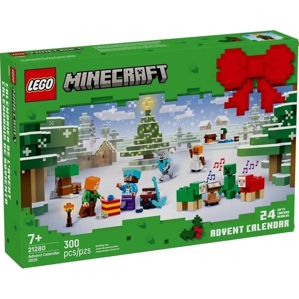 Конструктор LEGO Minecraft Адвент-календар 2025, 300 деталей (21280) - Pampik