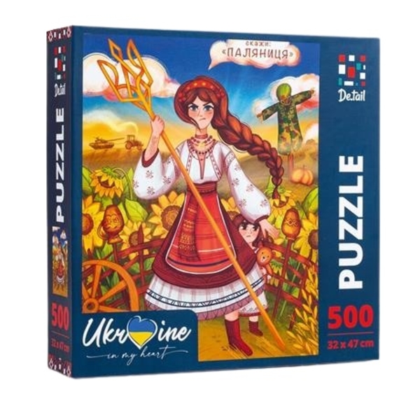 Пазл De.tail Украиночка с трезубцем, 500 элементов (DT500-08) - Pampik